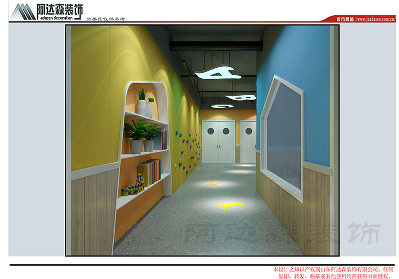 濟南幼兒園設計中彩繪有什么作用？